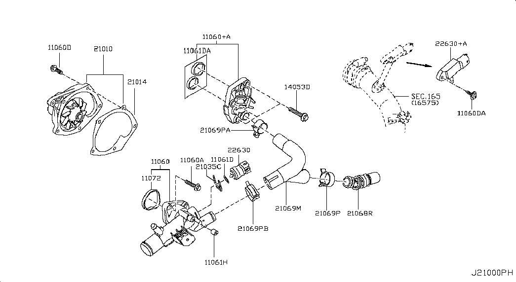 NISSAN 2263000Q2J - Sensor, coolant temperature parts5.com