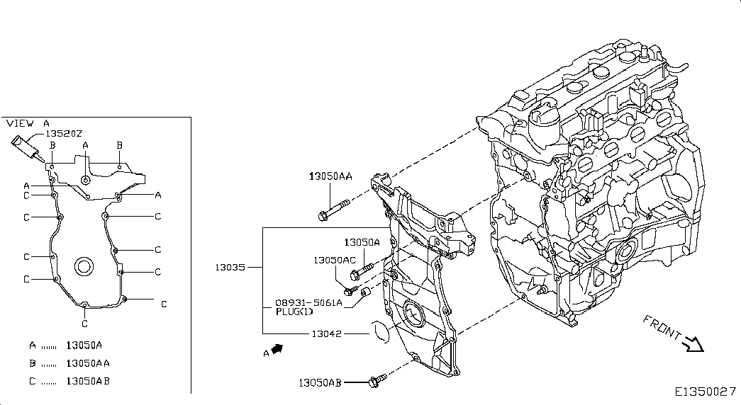 DACIA 13 51 01K T0A - Уплотняющее кольцо, коленчатый вал parts5.com