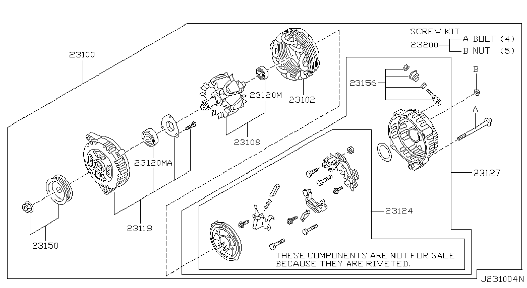 NISSAN 23100-2Y900 - Генератор parts5.com