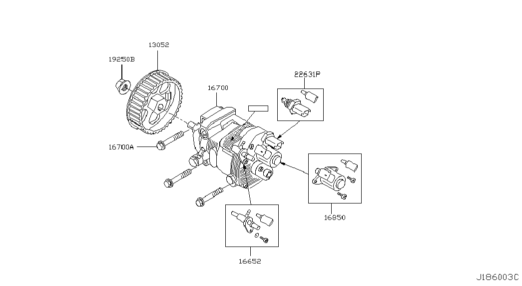 Infiniti 16970BN700 - Sensor, temperatura del refrigerante parts5.com