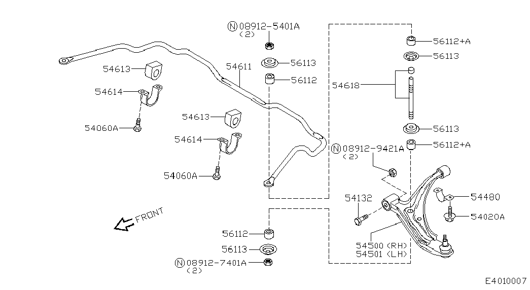 NISSAN 56112-90J05 - Втулка, стабилизатор parts5.com