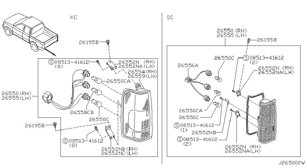 NISSAN 267171W300 - Bulb parts5.com