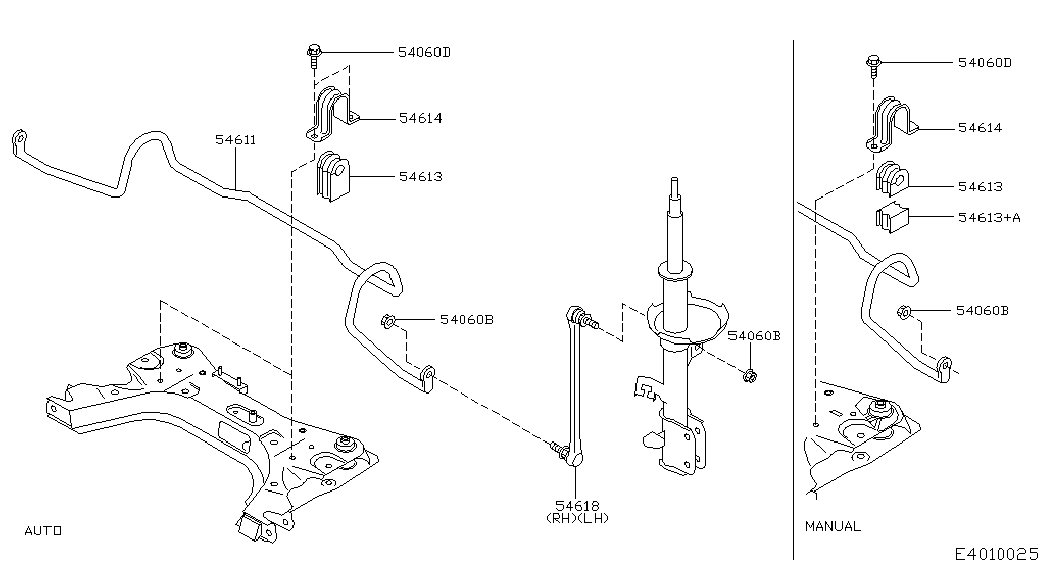 NISSAN 54618-BC40A - Тяга / стойка, стабилизатор parts5.com