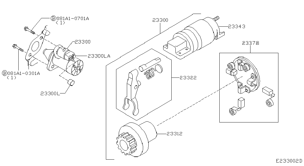 NISSAN 23300-AX010 - Стартер parts5.com