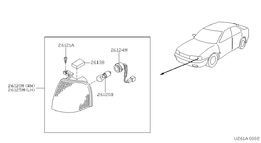 NISSAN 2671786J00 - Лампа накаливания, фонарь указателя поворота parts5.com