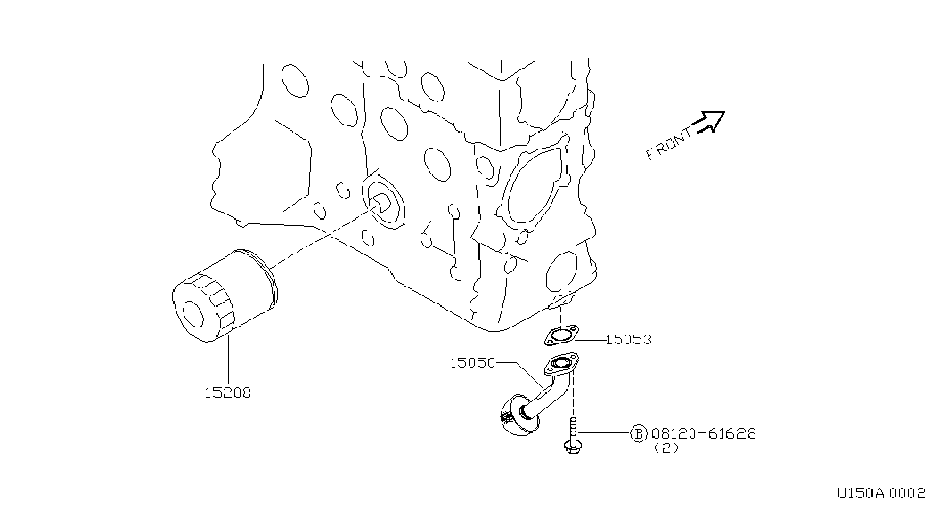 NISSAN 15208-71J00 - Масляный фильтр parts5.com