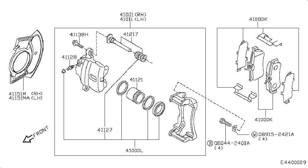 NISSAN 41001-2F522 - Тормозной суппорт parts5.com