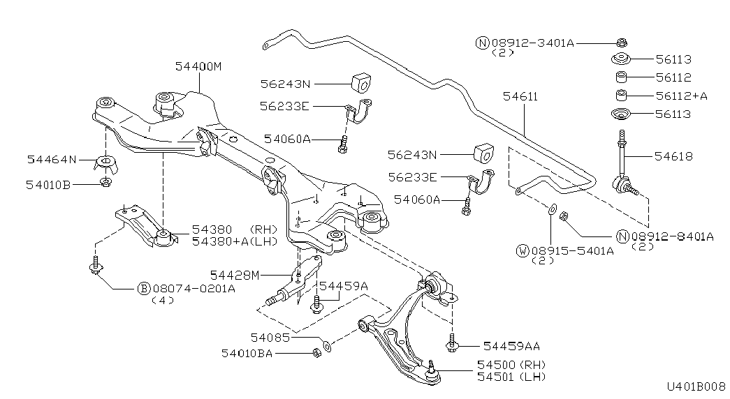 KIA 545019F500 - LINK COMPL-TRANSVERSE,LH parts5.com