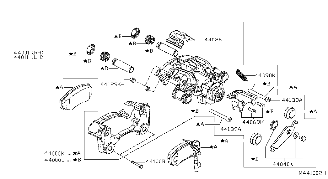 NISSAN 44001-MA00A - Тормозной суппорт parts5.com