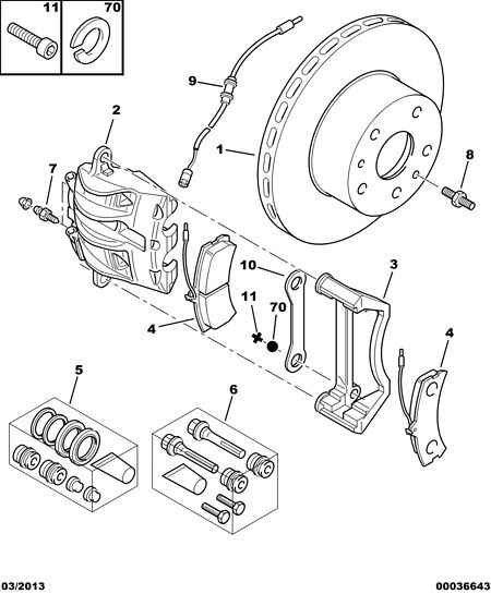 CITROËN 4251 18 - Тормозные колодки, дисковые, комплект parts5.com