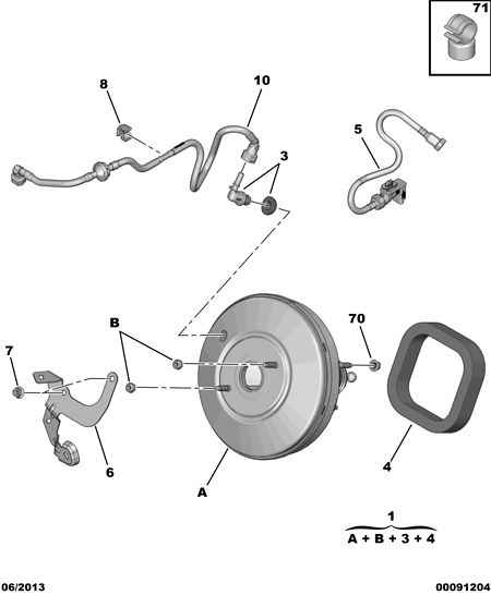 CITROËN 4574 09 - Датчик давления, усилитель тормозной системы parts5.com