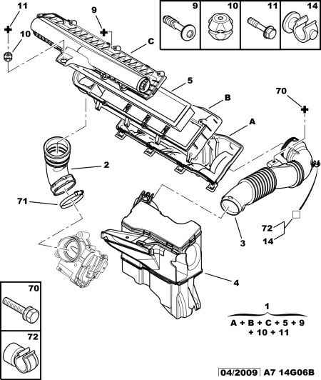 CITROËN 1444 RJ - Воздушный фильтр parts5.com