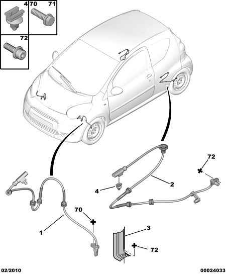 CITROËN/PEUGEOT B0 006 980 80 - Датчик ABS, частота вращения колеса parts5.com