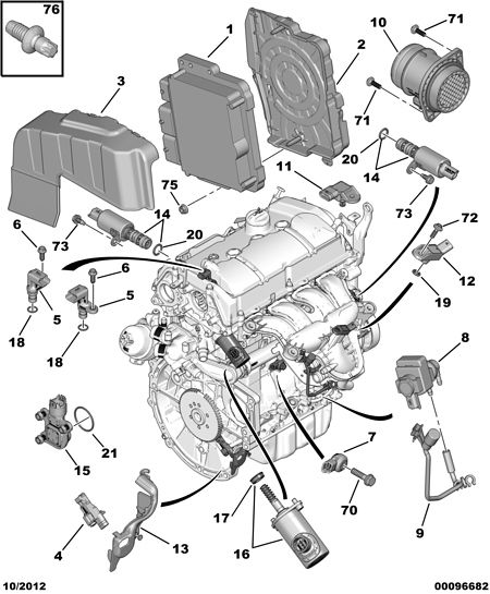 DS 1922.V7 - Датчик, давление во впускной трубе parts5.com