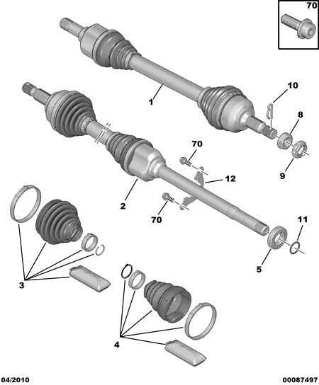 PEUGEOT 3287 C1 - Пыльник, приводной вал parts5.com