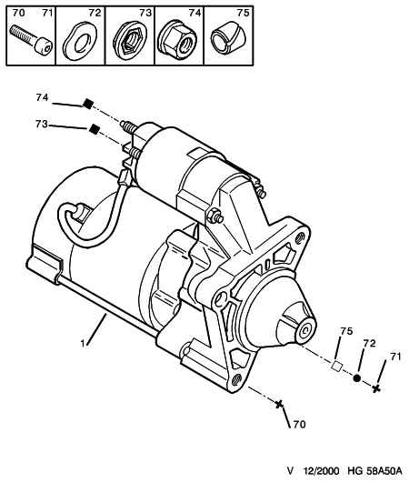 Suzuki 5802 M3 - Стартер parts5.com