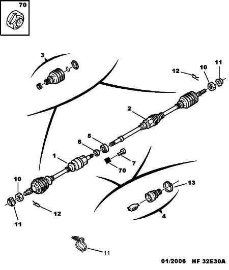 PEUGEOT 3287.81 - Пыльник, приводной вал parts5.com