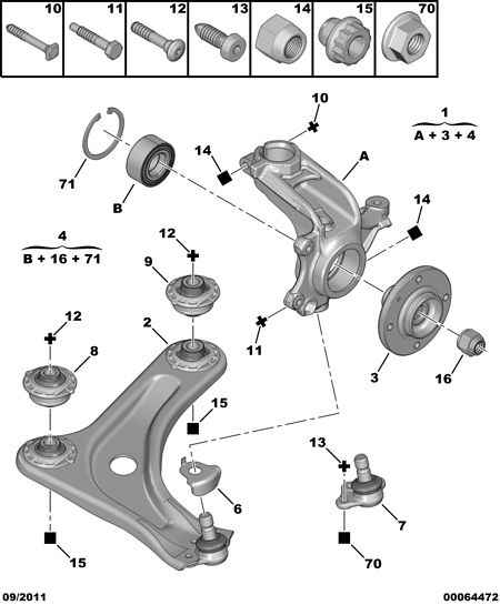 PEUGEOT 3640.66 - Шаровая опора, несущий / направляющий шарнир parts5.com