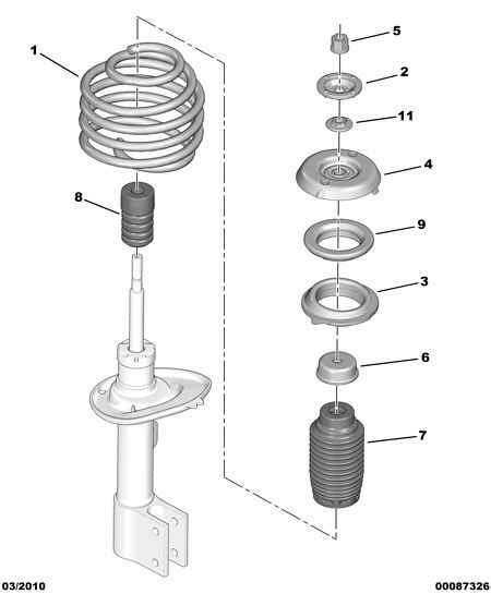 CITROËN 5038 G4 - Cojinete columna suspensión parts5.com