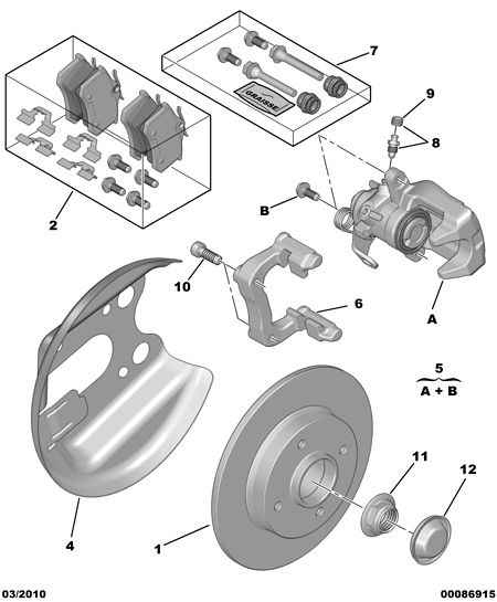 PEUGEOT 4254 28 - Тормозные колодки, дисковые, комплект parts5.com