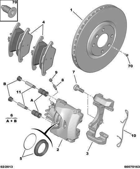 CITROËN/PEUGEOT 4249.80 - Тормозной диск parts5.com