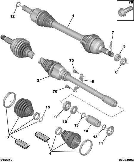 CITROËN 3293.31 - Пыльник, приводной вал parts5.com