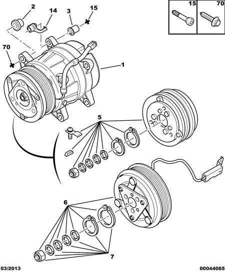 PEUGEOT 6453.JW - Compressor, air conditioning parts5.com