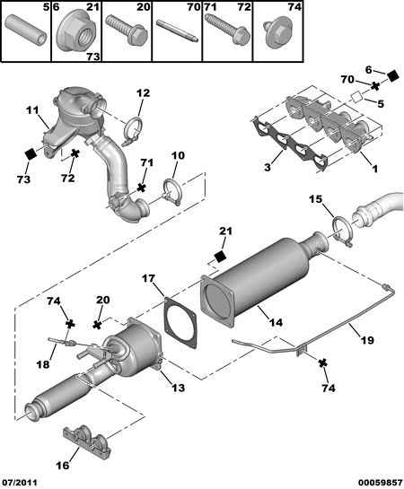 PEUGEOT (DF-PSA) 1713 85 - Соединительные элементы, система выпуска parts5.com