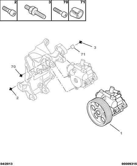 CITROËN 4007.L8 - Гидравлический насос, рулевое управление, ГУР parts5.com