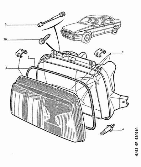 PEUGEOT 6216.98 - Лампа накаливания, противотуманная фара parts5.com