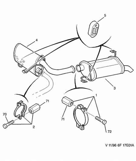 PEUGEOT 1713 55 - Соединительные элементы, система выпуска parts5.com