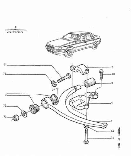 PEUGEOT 3520.K6 - Рычаг подвески колеса parts5.com