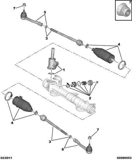 CITROËN 3812 F2 - Осевой шарнир, рулевая тяга parts5.com