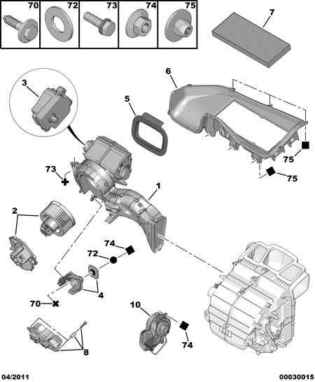 PEUGEOT (DF-PSA) 6447 LX - Фильтр воздуха в салоне parts5.com