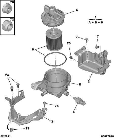 CITROËN 1906 89 - Топливный фильтр parts5.com