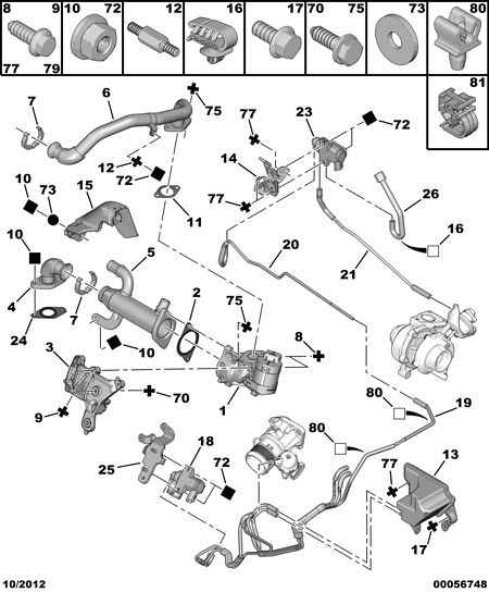 CITROËN 1618.S8 - Клапан возврата ОГ parts5.com