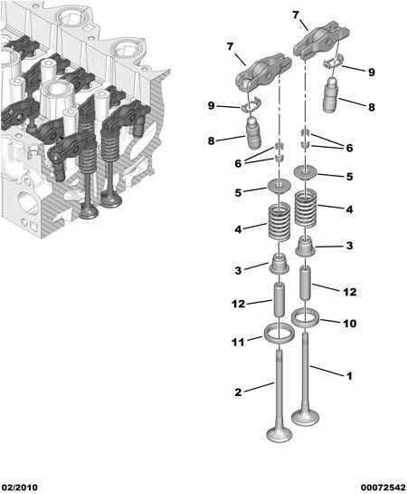 CITROËN/PEUGEOT 0949 C3 - Выпускной клапан parts5.com