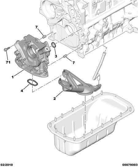 PEUGEOT 1018 66 - Масляный насос parts5.com