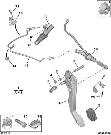 CITROËN 2182.J4 - Рабочий цилиндр, система сцепления parts5.com