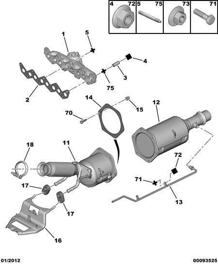 PEUGEOT (DF-PSA) 1731 Z1 - Катализатор parts5.com