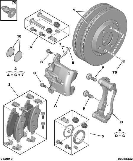 PEUGEOT (DF-PSA) 4254 18 - Тормозные колодки, дисковые, комплект parts5.com