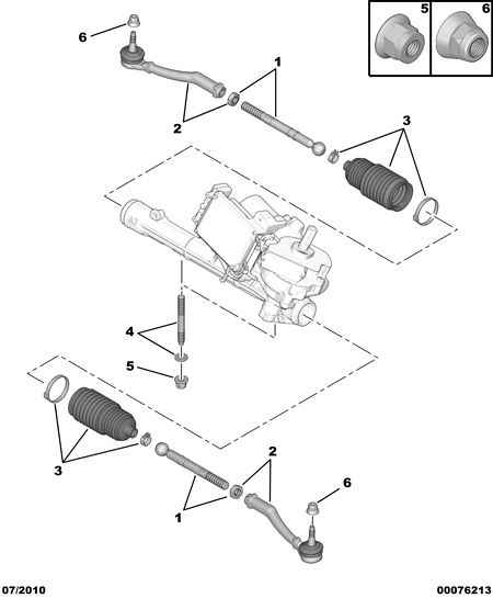 PEUGEOT 3817.67 - Наконечник рулевой тяги, шарнир parts5.com