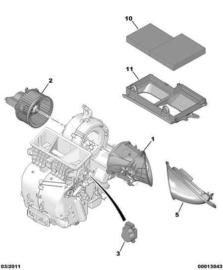 PEUGEOT 6447 VY - Фильтр воздуха в салоне parts5.com