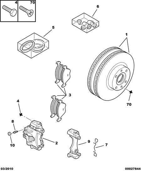 CITROËN 4254-50 - Тормозные колодки, дисковые, комплект parts5.com