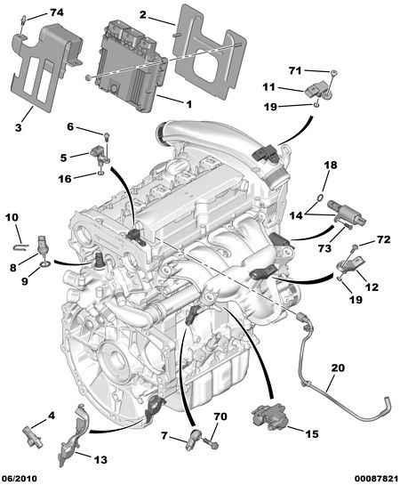 PEUGEOT 1338 F3 - Sensor, temperatura del refrigerante parts5.com