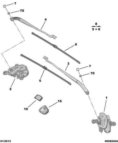 PEUGEOT 6423 G1 - Щетка стеклоочистителя parts5.com