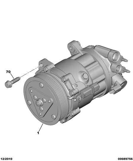 PEUGEOT 6453 QY - Компрессор кондиционера parts5.com