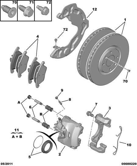 CITROËN 4249 L3 - Тормозной диск parts5.com