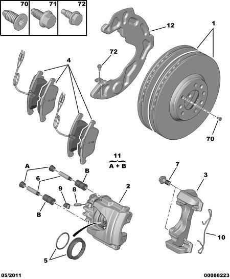 BYD 16 101 037 80 - Тормозные колодки, дисковые, комплект parts5.com