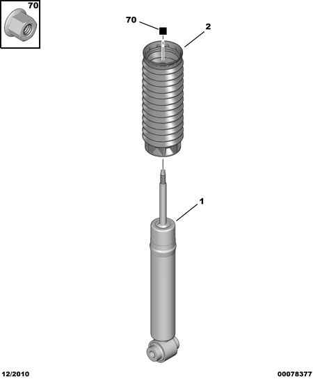 CITROËN 5202.PA - Амортизатор parts5.com